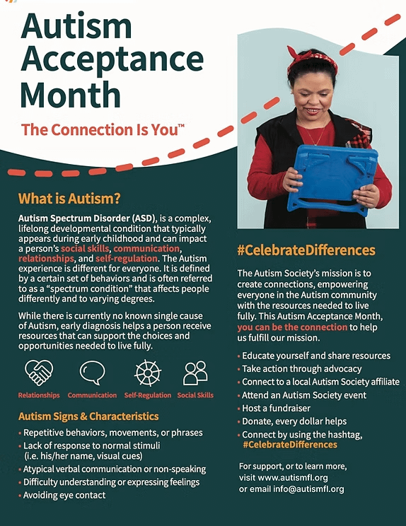 April is the designated Autism awareness month