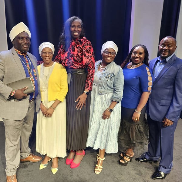 Rev Rhonda with the Rhema pastoral team